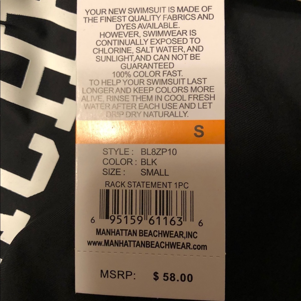 👙⬇️4️⃣5️⃣One Piece Statement Bathing suit NWT - Picture 6 of 7